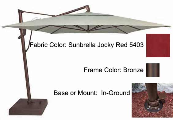 Treasure Garden Cantilever Umbrella - 10'x13' AKZ PLUS - Image 63