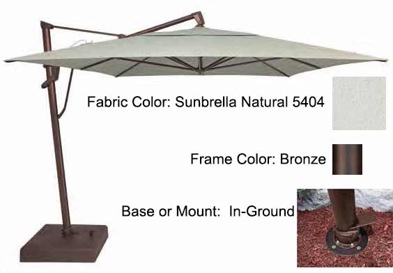 Treasure Garden Cantilever Umbrella - 10'x13' AKZ PLUS - Image 64
