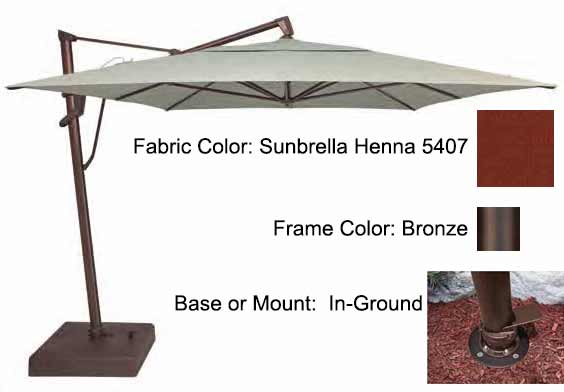 Treasure Garden Cantilever Umbrella - 10'x13' AKZ PLUS - Image 65