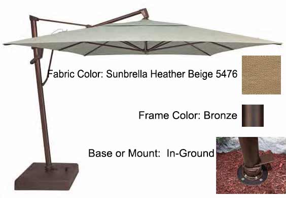 Treasure Garden Cantilever Umbrella - 10'x13' AKZ PLUS - Image 67