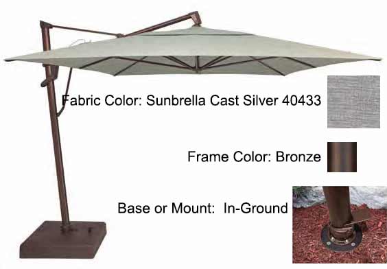 Treasure Garden Cantilever Umbrella - 10'x13' AKZ PLUS - Image 68