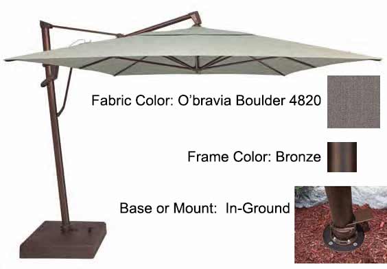 Treasure Garden Cantilever Umbrella - 10'x13' AKZ PLUS - Image 70