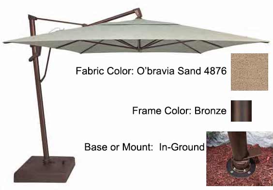 Treasure Garden Cantilever Umbrella - 10'x13' AKZ PLUS - Image 72