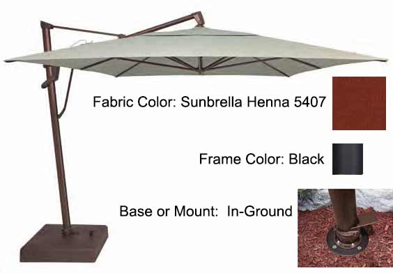 Treasure Garden Cantilever Umbrella - 10'x13' AKZ PLUS - Image 75