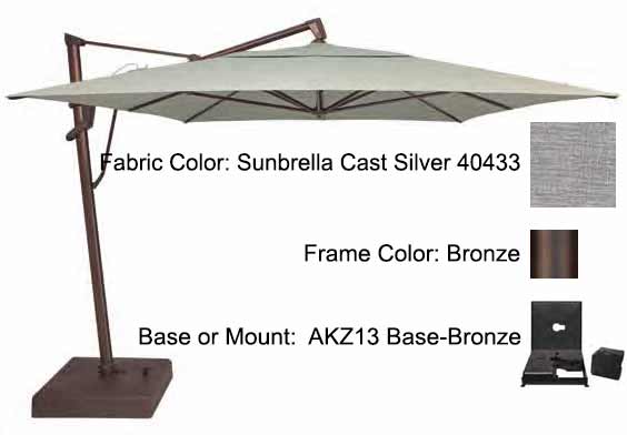Treasure Garden Cantilever Umbrella - 10'x13' AKZ PLUS - Image 8