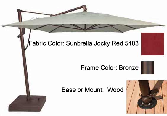 Treasure Garden Cantilever Umbrella - 10'x13' AKZ PLUS - Image 83