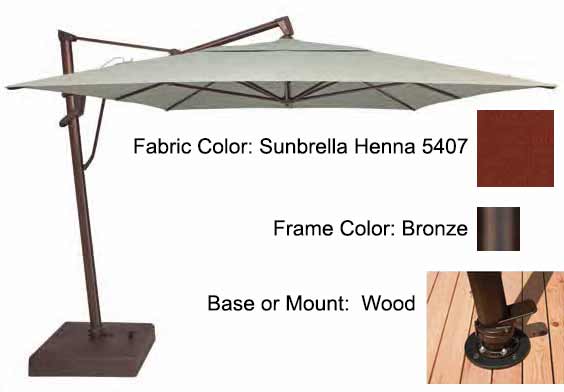 Treasure Garden Cantilever Umbrella - 10'x13' AKZ PLUS - Image 85