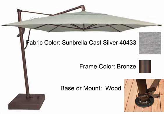 Treasure Garden Cantilever Umbrella - 10'x13' AKZ PLUS - Image 88