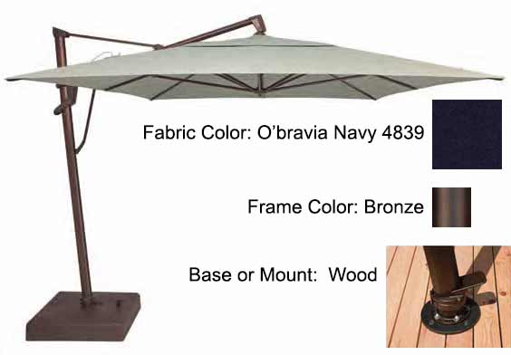 Treasure Garden Cantilever Umbrella - 10'x13' AKZ PLUS - Image 91