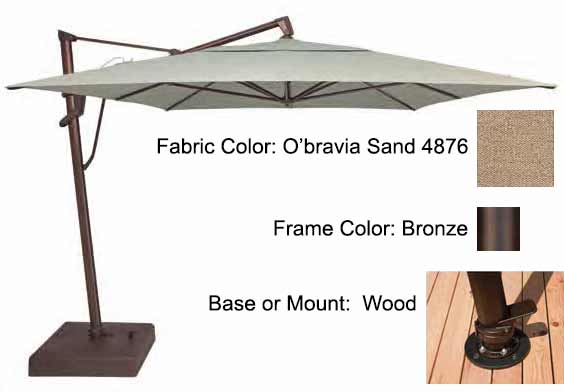 Treasure Garden Cantilever Umbrella - 10'x13' AKZ PLUS - Image 92