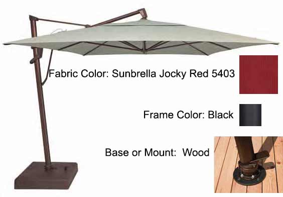 Treasure Garden Cantilever Umbrella - 10'x13' AKZ PLUS - Image 93