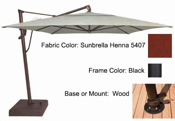 Treasure Garden Cantilever Umbrella - 10'x13' AKZ PLUS - Image 95