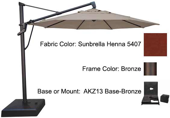 Treasure Garden Cantilever Umbrella - 11’ AKZ PLUS - Image 4