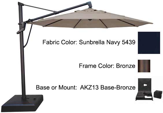 Treasure Garden Cantilever Umbrella - 11’ AKZ PLUS - Image 5