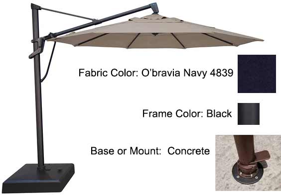 Treasure Garden Cantilever Umbrella - 11’ AKZ PLUS - Image 60