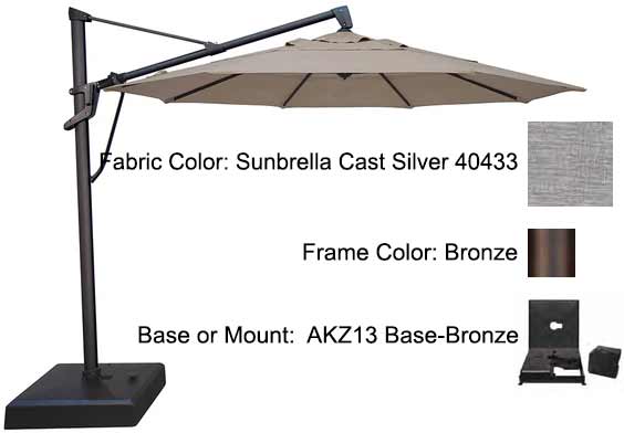 Treasure Garden Cantilever Umbrella - 11’ AKZ PLUS - Image 7