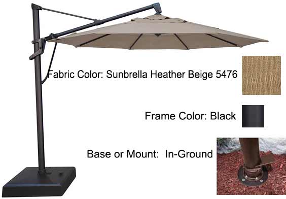 Treasure Garden Cantilever Umbrella - 11’ AKZ PLUS - Image 76