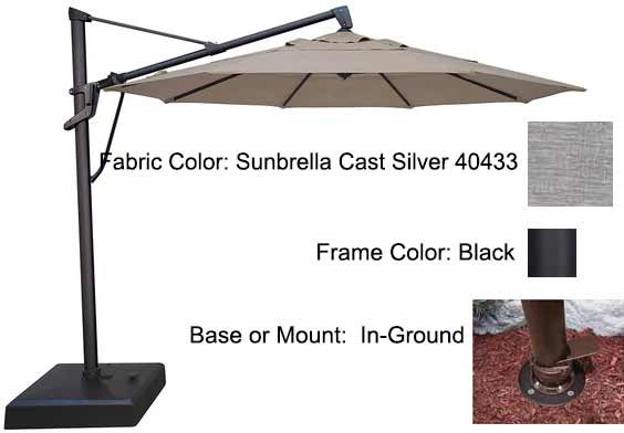 Treasure Garden Cantilever Umbrella - 11’ AKZ PLUS - Image 77